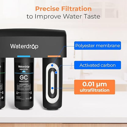 Waterdrop WD-TSA-UF 0.01 μm Ultra Filtration Under Sink Water Filter, Under - Image 5