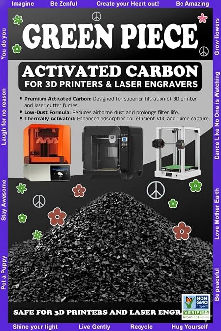 Activated Carbon for 3D Printers & Laser Engravers – Thermally Activated - Image 4
