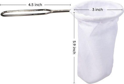 Traditional Thai Style Tea Filter Stainless Steel Size 3 Inches Friendly Using - Image 3