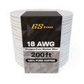 GS Power 200 Ft Duplex Marine Wire, 18 Gauge Wire, Oxygen-Free Tinned Copper 18 AWG Electrical Boat Wiring, Sheathed Copper Marine Grade Electrical Cable for Boat Automotive RV Camper Trailer