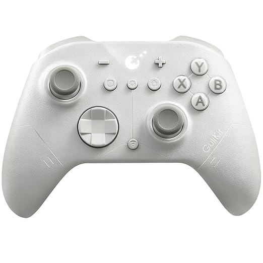 GuliKit ES Fastest Wireless Controller – Hall Anti-Drift&Anti-Snapback Joysticks, Lowest Wireless Latency 3.25ms, Compatible with PC/Switch/Android/Switch 2 Wake-up,30h Battery, Gyro&Turbo for FPS
