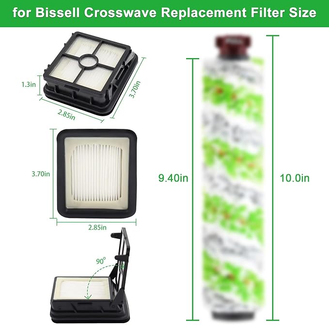 for CrossWave Pet Pro 2306A CrossWave 1785 Series Replacement Parts 2 Pack 2460 - Image 2