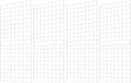 7RiversART Grid Wall Commercial Grade Gridwall Panels – Heavy Duty Grid Panel for Any Retail Display Wall Grid 2' Width x 5' Height, White (Pack of 4) Easily Portable