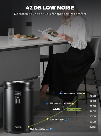 Electric Composter for Kitchen Smart Odorless Countertop Compost Bin Machine - Image 6