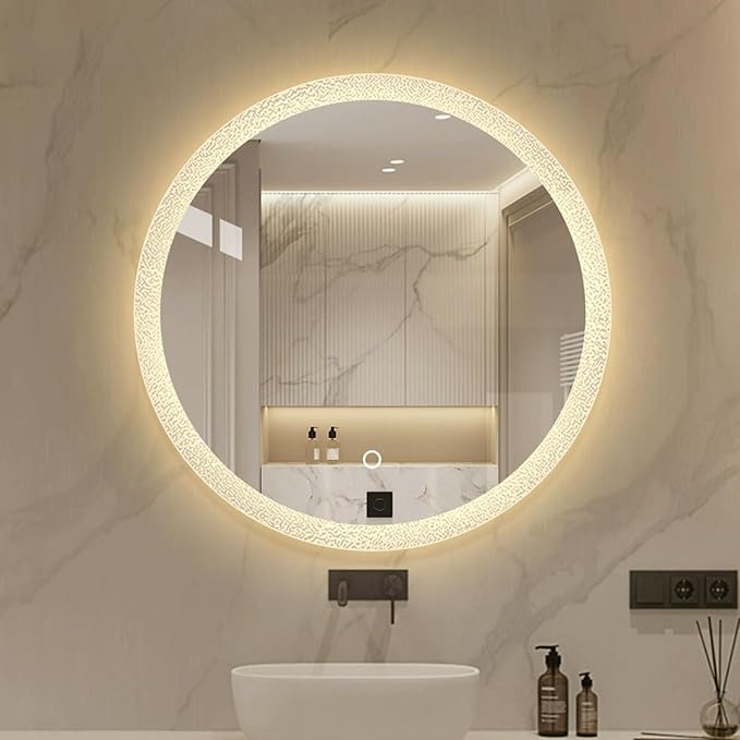 Round LED Bathroom Mirror, Wall Mounted Mirror - Image 5