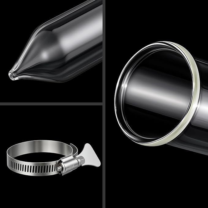 Chunful Glass Extractor Extraction Filter Tube 20" Long 50mm Diameter Thick and - Image 4