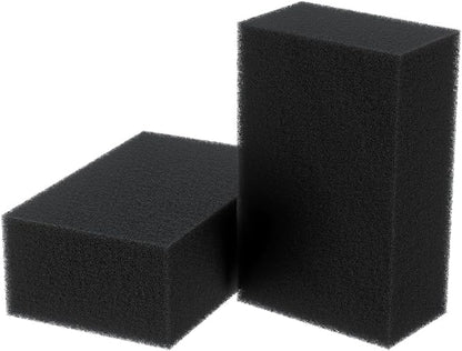 Pawfly 2 Pack Aquarium Filter Sponge Pad Hydroponics Black Foam Floss by Pawfly