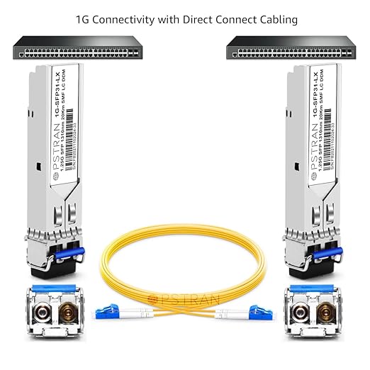 OPSTRAN 1000BASE-LX/LH SFP Optical Transceiver Module Compatible with Fortinet FN-TRAN-LX FG-TRAN-LX FR-TRAN-LX 1G SFP 1310nm 20km DDM Duplex LC SMF 4 Pack