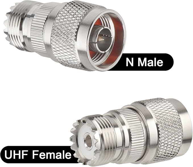 4 Pack N Male to UHF Female SO-239 Connector Adapter N Connector to PL-259 - Image 3