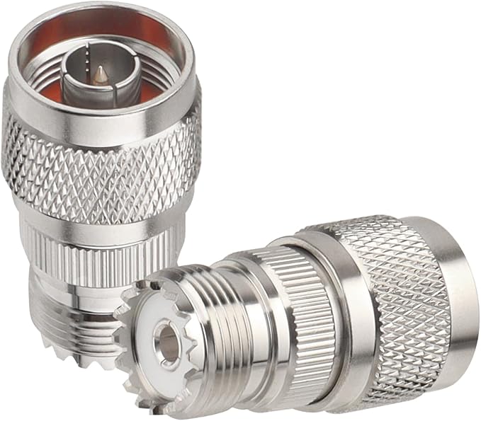 2 Pack N Male to UHF Female SO-239 Connector Adapter N Connector to PL-259 - Image 2