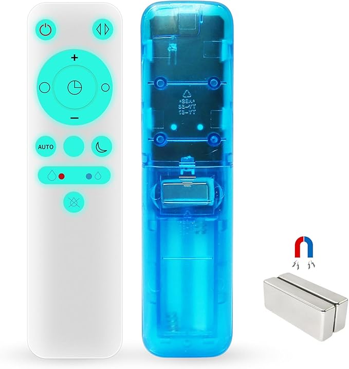 LUNAOAO Upgrade Glowing Remote Control Replacement No Setup Compatible with Fan AM06 AM07 AM08 with Magnetic