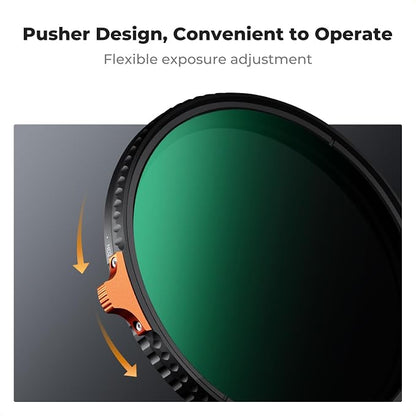 K&F CONCEPT 72mm Ultra-Low Reflectivity Putter Variable ND Filter ND2-ND400 28 - Image 6
