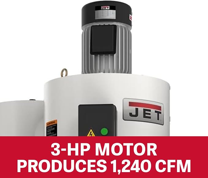 JET Cyclone Dust Collector, 2-Micron Filter, 3 HP, 230V 1Ph - Image 3