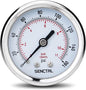 SENCTRL 0-160 Psi Pressure Gauge, 1/4 NPT Back Mount, Waterproof, Stainless by senctrl