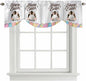 Grey Easter Tie Up Valance Curtains by Unknown