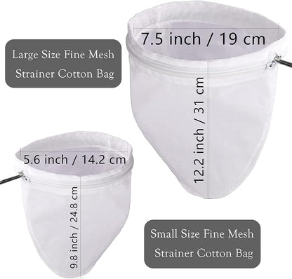 WMKGG Ultra Fine Mesh Strainer Bags, Reusable Mesh Filter Bags - Image 8