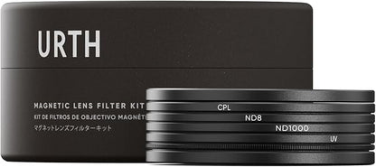 Urth 62mm 4-in-1 Magnetic Lens Filter Kit -UV, Neutral Density ND8, Ultra-Slim by Urth