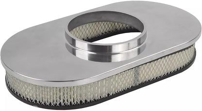 BestParts 15" Oval Full Finned Air Cleaner Aluminum Air Cleaner Assembly - Image 5