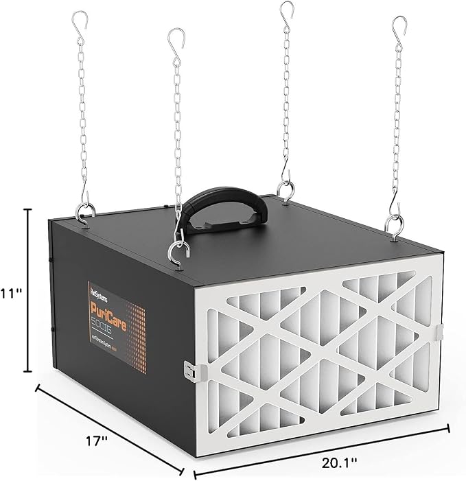PURISYSTEMS Air Filtration System 3-Speed Remote, Built-in Ionizer, PuriCare - Image 10
