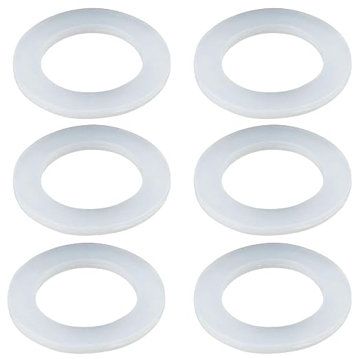 6PCS 57mm Flat Silicone Sealing Gaskets by Unknown