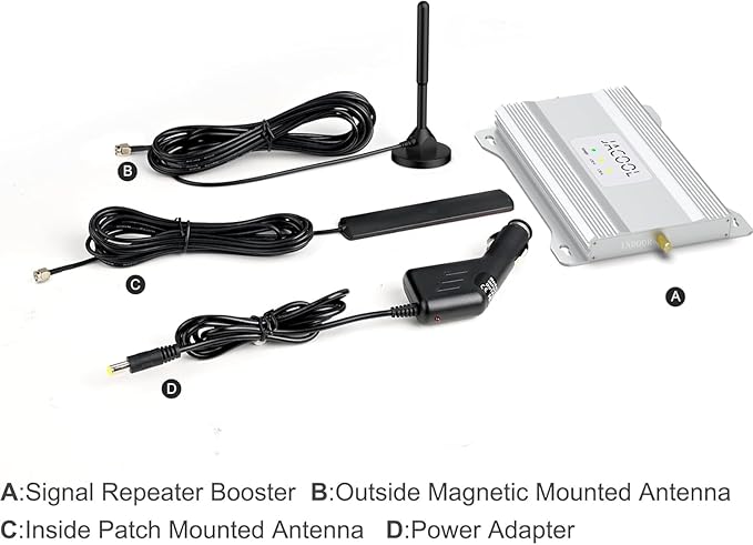 Cell Phone Signal Booster for Car, Truck & SUV – Boost 5G & 4G LTE Band 12/13/17 for Verizon, AT&T & T-Mobile, FCC Certified Mobile Cellular Repeater for Vehicles