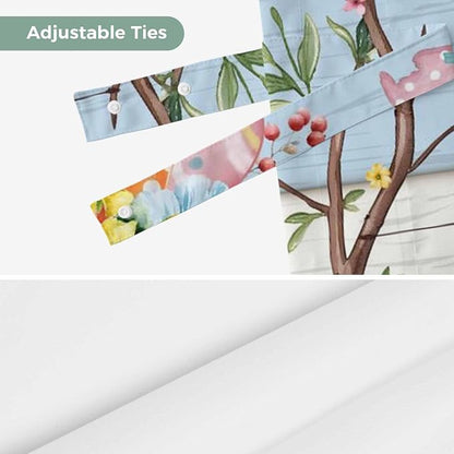 Easter Tie Up Valance Curtains for Windows, Kitchen Curtains Window Shades - Image 7