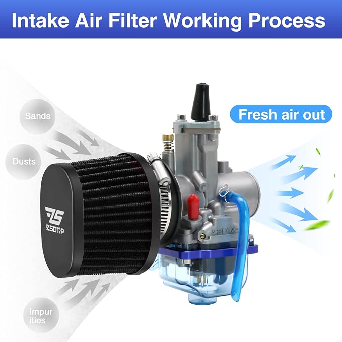 2PCS Motorcycle Air Filter Universal 42MM Replacement Engine Filter Dirt Bike - Image 6