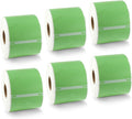 BETCKEY Colored Labels Compatible with Dymo 30857 (2-1/4" x 4") Visitor Name Tag Badge Labels, Compatible for Dymo LabelWriter Thermal 450, 4XL & Zebra Desktop Printers [6 Rolls, Green]