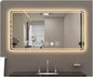 Smart Lighted Bathroom Mirror for Wall，Illuminated LED Bathroom Mirror，Lighted by ZXCASDF