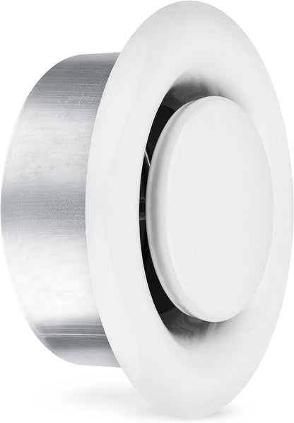 calimaero® TVSA 4 Inch AC Vent Cover Round Adjustable Steel Air Vent Deflector by Calimaero