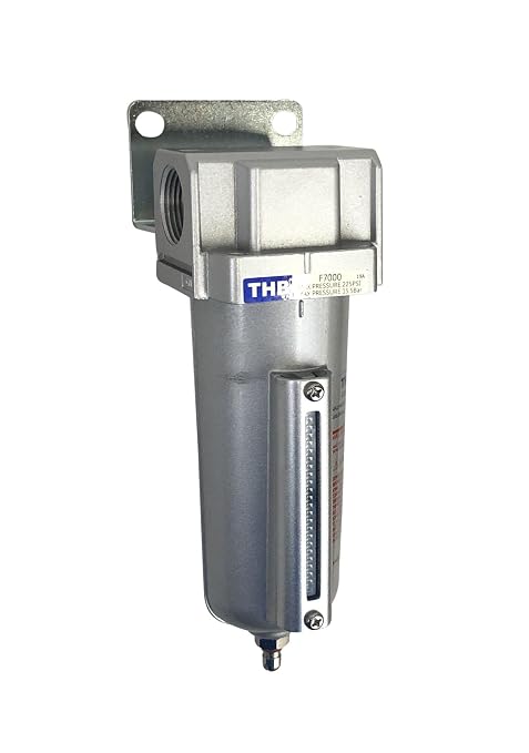 3/4" NPT Industrial Particulate Filter, Removes Water, Debris from Compressed - Image 2