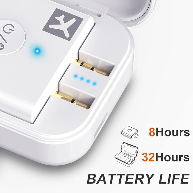 Bluetooth 5.3 Wireless Audio Transmitter, 3.5mm Jack, 32 Hours Battery Life, Dual Pairing, Low Latency, AptX Adaptive, Compatible with TVs, Speakers, Headphones