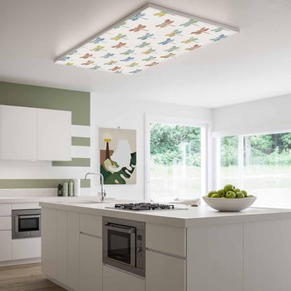 Fluorescent Light Covers for Ceiling Lights Watercolor Dragonfly Magnetic Light - Image 2