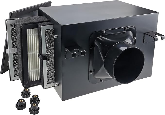 6 Inch Fresh Air Intake Inline Filter Box by ZIYUCOOL