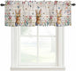 Easter Curtain Valances for Windows, Kitchen Valance Window Treatment, Spring by Unknown
