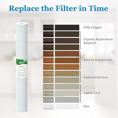 5 Micron Water Filter 20" x 2.5" Replacement Cartridge, 20-inch Sediment - Image 6
