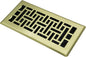 Floor Register Heavy Duty Walkable Steel Vent Register Brushed Gold Color 4X10 by JATOHOME