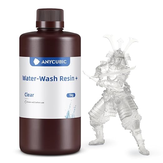 ANYCUBIC Water Washable 3D Printer Resin, 405nm High Precision UV-Curing 3D by ANYCUBIC
