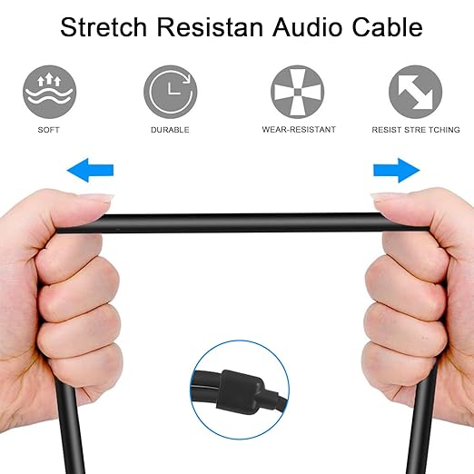 Jozzai 2Pack 6.35mm Dual TRS to XLR Male Cable for Microphone, Mixer, Amplifier, 1.5 FT, 1/4 TRS to XLR Audio Cable, Y Splitter Patch Cord, 3-Pinxlr to Dual 1/4 Male Converter Adapter Cable
