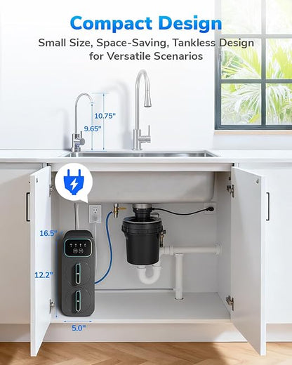 E6 600GPD Compact Space-Saving Under Sink RO Water Filter, Reverse Osmosis - Image 8