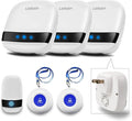 LIOTOIN Caregiver Pager Wireless Call Button Alert Button Call Bell Emergency Button for Home/Elderly/Patients Panic Button Nurse Alert Call System 3Call Button 3Receivers (600+ft Operating Range)