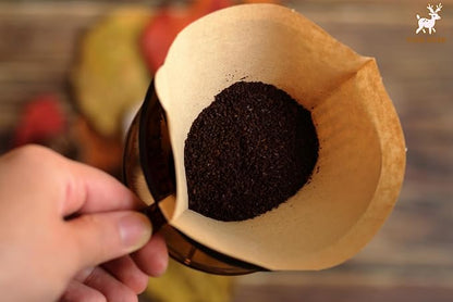 100 Count #4 Cone Coffee Filters 8-12 Cup, Natural Unbleached Paper, - Image 4