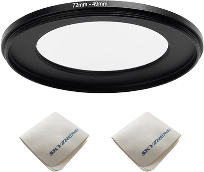 72mm Lens to 49mm Camera Lens Adapter 72mm to 49mm Step Down Ring Adapter Ring by SKYZHENG