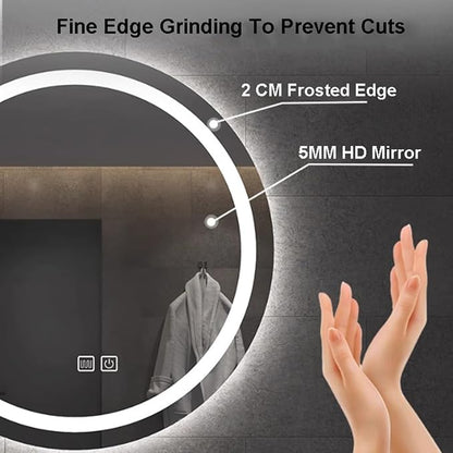 Vanity Mirror Round Illuminated LED Bathroom Mirror - Image 3