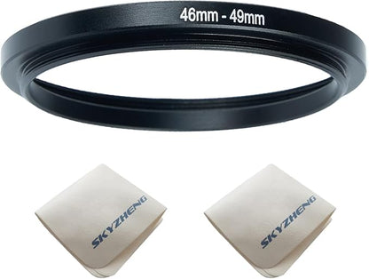46mm Lens to 49mm Camera Lens Adapter 46mm to 49mm Step Up Ring Adapter Ring by SKYZHENG