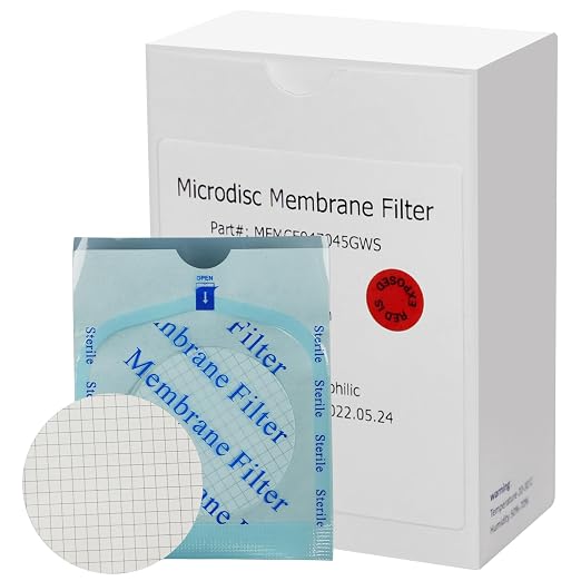 SimPure MCE Gridded Membrane Filter Sterile, 47mm Diameter and 0.45um Pore Size by SimPure_Water