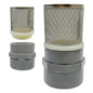 2 inch Stainless Steel Filter Cover Connected to 2 inch/DN50 Grey PVC Filter by Cotonlake