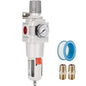 NANPU 1" NPT Compressed Air Filter Regulator Combo Piggyback, 5 Micron Brass by NANPU