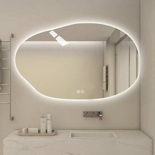 JSLJDM 800 mm Illuminated Backlit LED Bathroom Mirror, Wall Mounted by JSLJDM