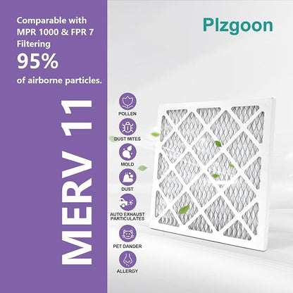 10x10x1 Air Filter MERV 11 MPR 1000 Pleated Air Conditioner Filter - Image 3